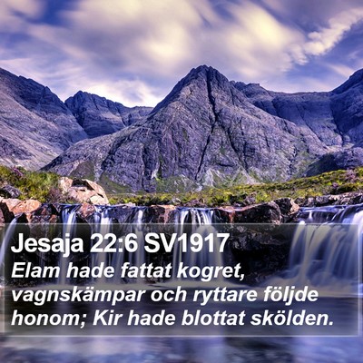 Jesaja 22:6 SV1917 Bible Verse Image