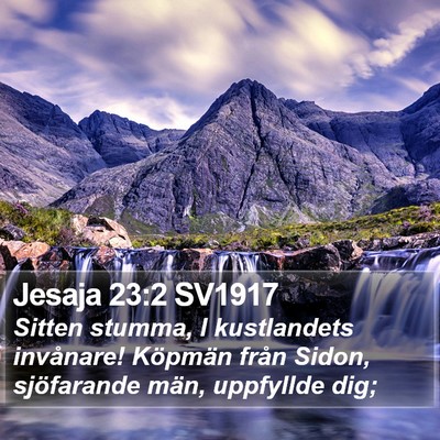 Jesaja 23:2 SV1917 Bible Verse Image