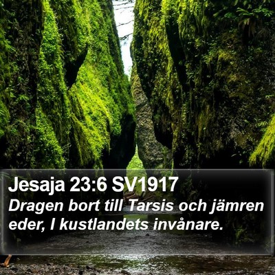 Jesaja 23:6 SV1917 Bible Verse Image