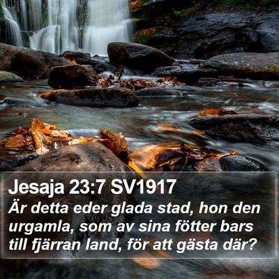 Jesaja 23:7 SV1917 Bible Verse Image