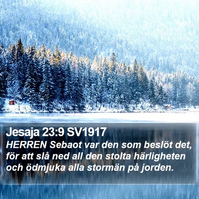 Jesaja 23:9 SV1917 Bible Verse Image