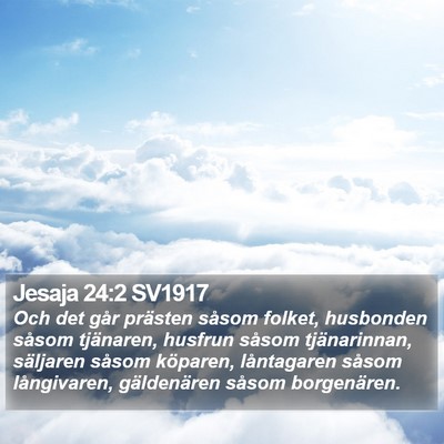 Jesaja 24:2 SV1917 Bible Verse Image