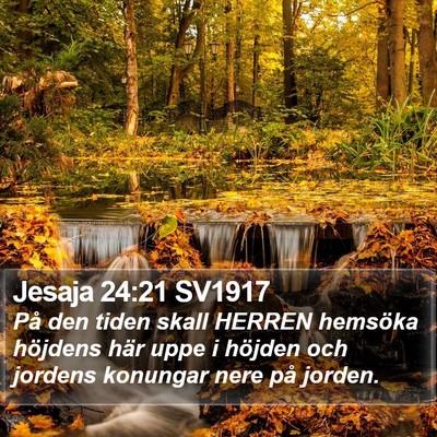 Jesaja 24:21 SV1917 Bible Verse Image