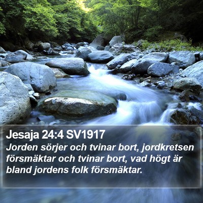 Jesaja 24:4 SV1917 Bible Verse Image