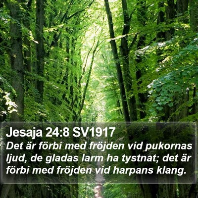 Jesaja 24:8 SV1917 Bible Verse Image