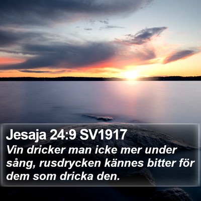 Jesaja 24:9 SV1917 Bible Verse Image