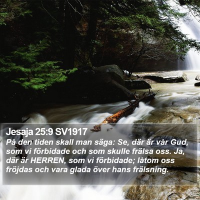 Jesaja 25:9 SV1917 Bible Verse Image