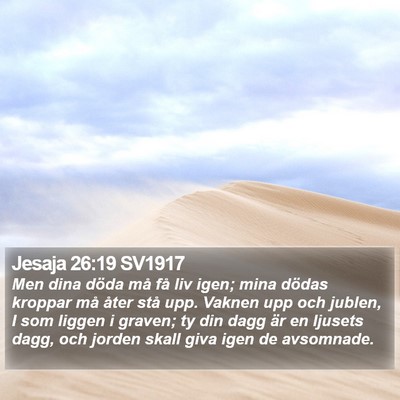 Jesaja 26:19 SV1917 Bible Verse Image