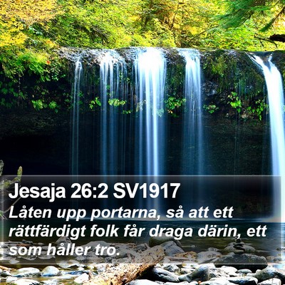Jesaja 26:2 SV1917 Bible Verse Image