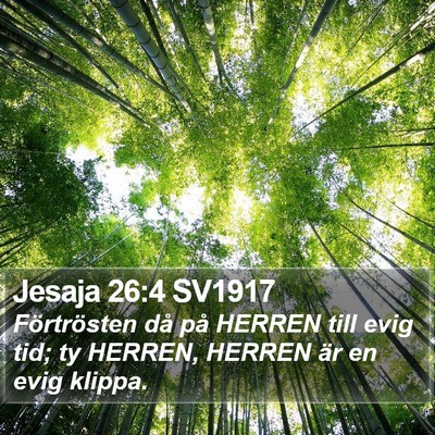 Jesaja 26:4 SV1917 Bible Verse Image