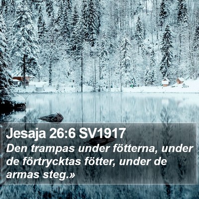 Jesaja 26:6 SV1917 Bible Verse Image