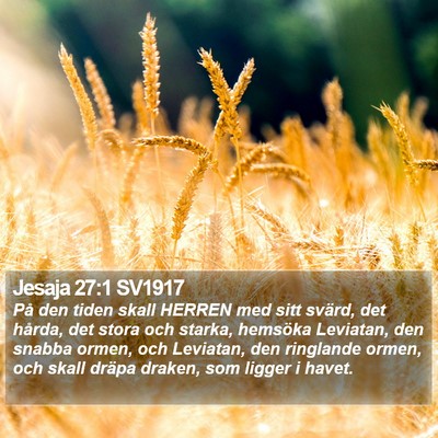 Jesaja 27:1 SV1917 Bible Verse Image