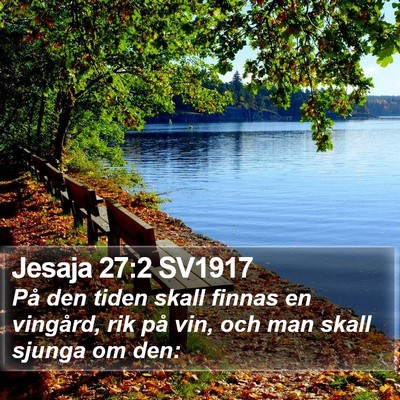 Jesaja 27:2 SV1917 Bible Verse Image