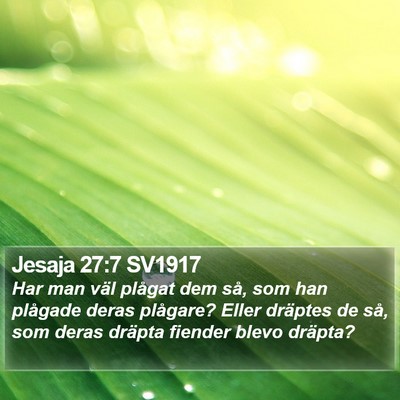 Jesaja 27:7 SV1917 Bible Verse Image