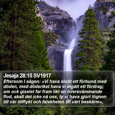 Jesaja 28:15 SV1917 Bible Verse Image