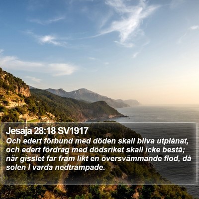 Jesaja 28:18 SV1917 Bible Verse Image