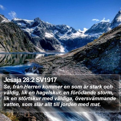 Jesaja 28:2 SV1917 Bible Verse Image