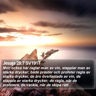 Jesaja 28:7 SV1917 Bible Verse Image