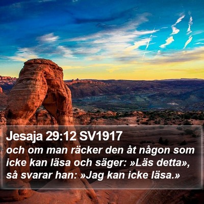 Jesaja 29:12 SV1917 Bible Verse Image