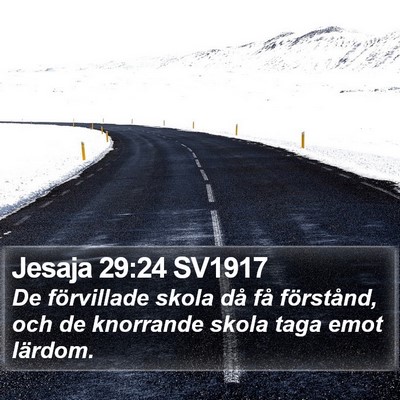 Jesaja 29:24 SV1917 Bible Verse Image