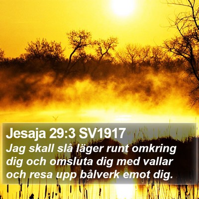 Jesaja 29:3 SV1917 Bible Verse Image