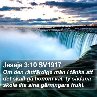 Jesaja 3:10 SV1917 Bible Verse Image