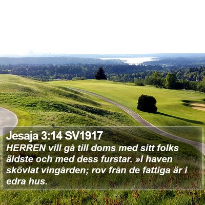 Jesaja 3:14 SV1917 Bible Verse Image
