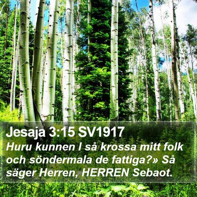 Jesaja 3:15 SV1917 Bible Verse Image