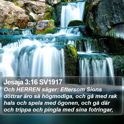 Jesaja 3:16 SV1917 Bible Verse Image