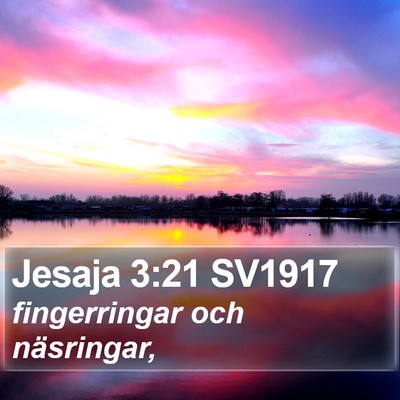 Jesaja 3:21 SV1917 Bible Verse Image