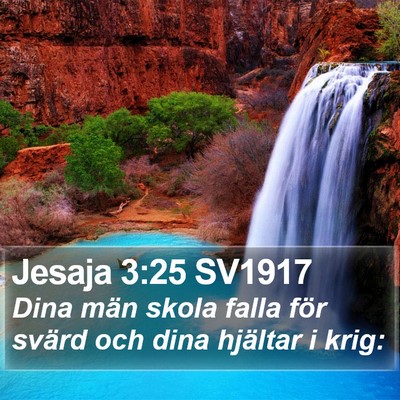 Jesaja 3:25 SV1917 Bible Verse Image