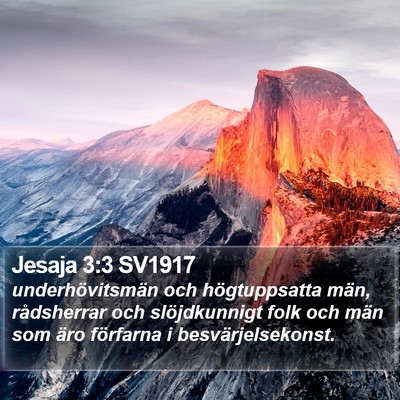 Jesaja 3:3 SV1917 Bible Verse Image
