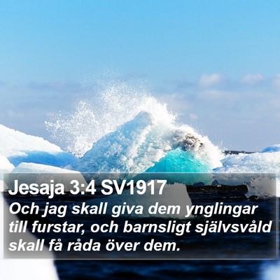 Jesaja 3:4 SV1917 Bible Verse Image