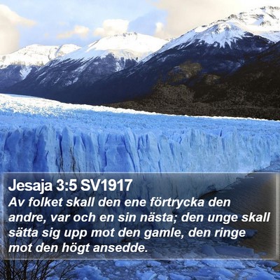 Jesaja 3:5 SV1917 Bible Verse Image