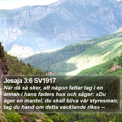 Jesaja 3:6 SV1917 Bible Verse Image