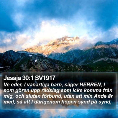 Jesaja 30:1 SV1917 Bible Verse Image