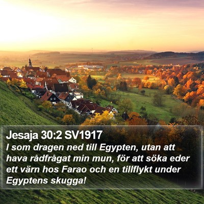 Jesaja 30:2 SV1917 Bible Verse Image