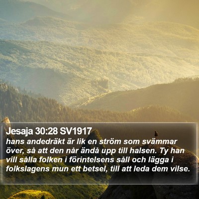 Jesaja 30:28 SV1917 Bible Verse Image