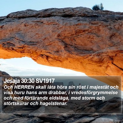 Jesaja 30:30 SV1917 Bible Verse Image