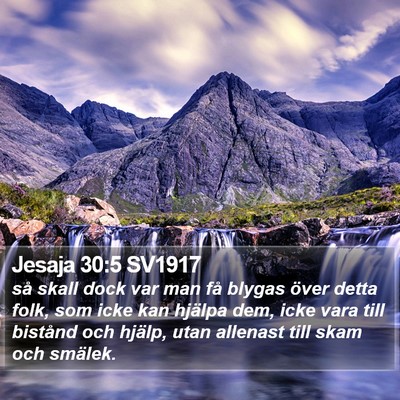 Jesaja 30:5 SV1917 Bible Verse Image