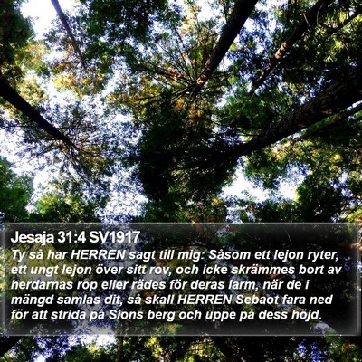 Jesaja 31:4 SV1917 Bible Verse Image