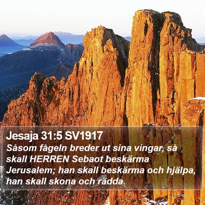 Jesaja 31:5 SV1917 Bible Verse Image