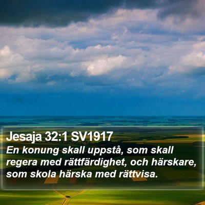 Jesaja 32:1 SV1917 Bible Verse Image