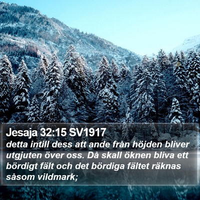 Jesaja 32:15 SV1917 Bible Verse Image