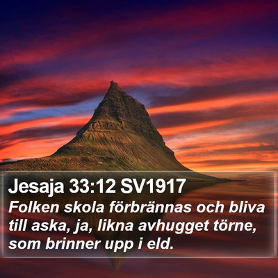 Jesaja 33:12 SV1917 Bible Verse Image
