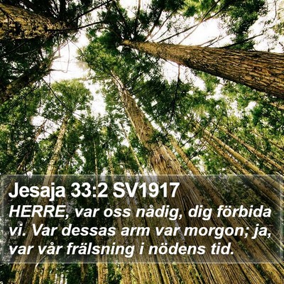 Jesaja 33:2 SV1917 Bible Verse Image