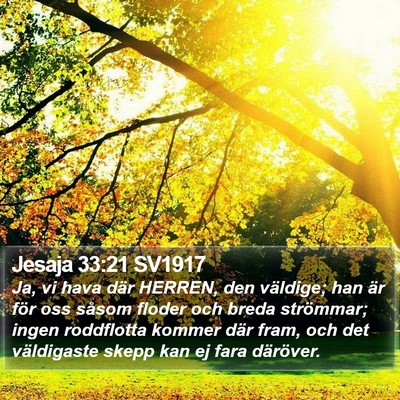 Jesaja 33:21 SV1917 Bible Verse Image
