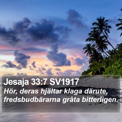 Jesaja 33:7 SV1917 Bible Verse Image