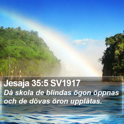 Jesaja 35:5 SV1917 Bible Verse Image