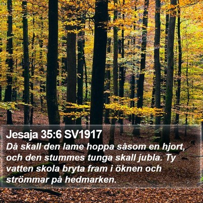 Jesaja 35:6 SV1917 Bible Verse Image